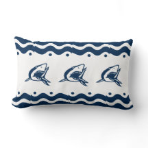 Marine marine moderne bleu et blanc requin