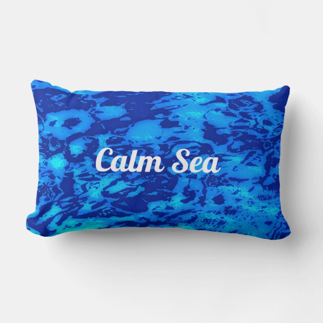 Coussin Rectangle Marine Personnaliser profonde Eau douce de l'océan (Recto)