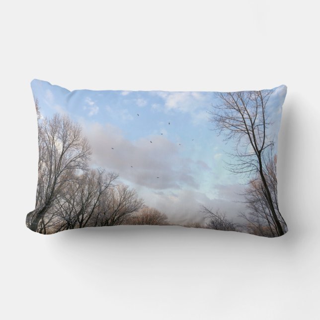 Coussin Rectangle Matin d'hiver I (Recto)