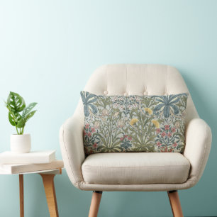Coussin Rectangle Mauvaises herbes de William Morris en forêt