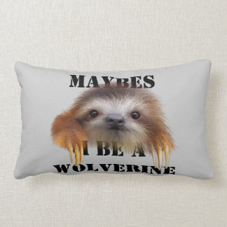 Coussin Rectangle Maybes I soit un carreau de Wolverine (paresse de