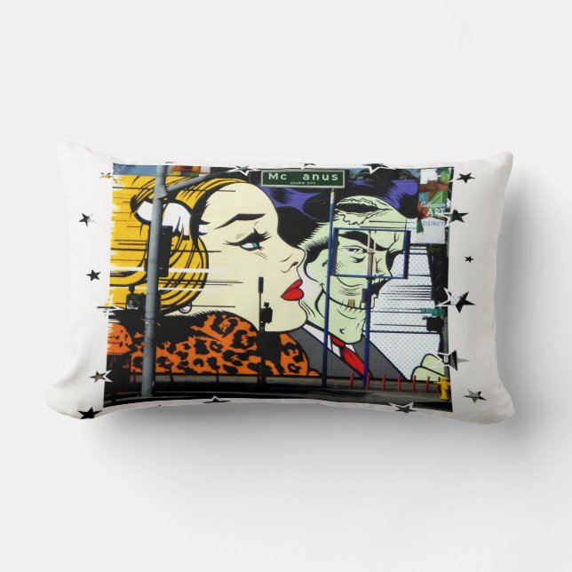 Coussin Rectangle McAnus Street (Recto)