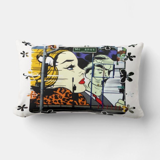 Coussin Rectangle McAnus Street (Recto)