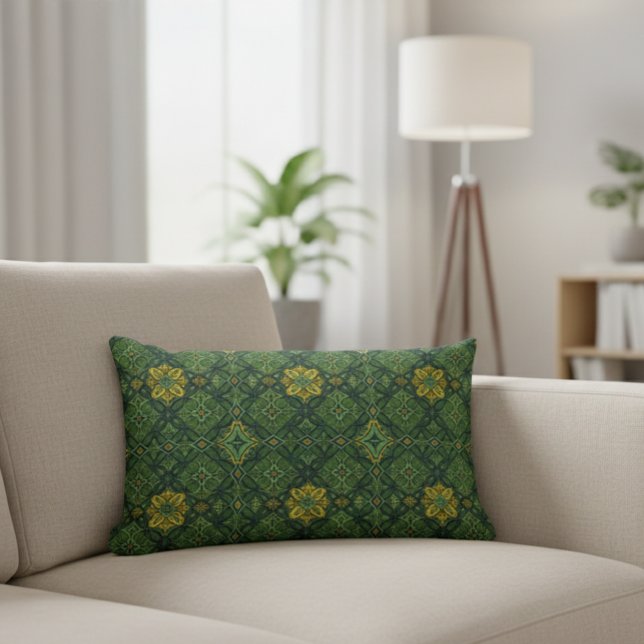 Coussin Rectangle Mediterranean Style Decorative Cushion - Green (Créateur téléchargé)
