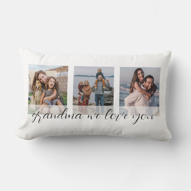 Coussin Rectangle Mémé nous t'aimons Fête des Mères (Recto)