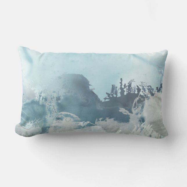Coussin Rectangle Mer Forestière (Recto)