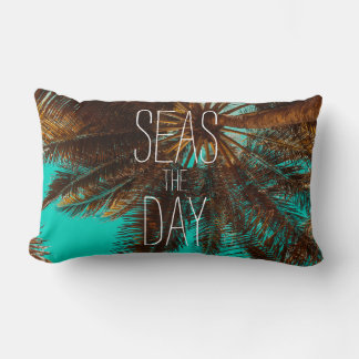 Coussin Rectangle Mer Le Jour Plage Palmiers