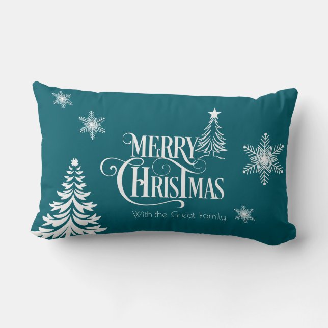 Coussin Rectangle Merry Christmas (Verso)