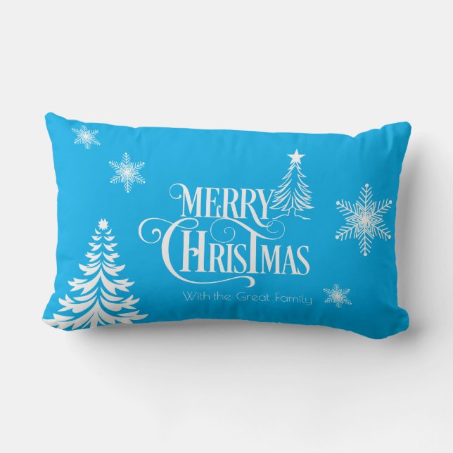 Coussin Rectangle Merry Christmas (Verso)