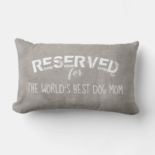 Coussin Rectangle mignonne citation de maman canine sur la décoratio
