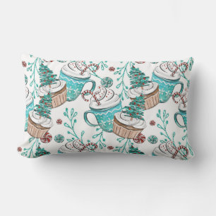 Coussin Rectangle Mignonne, Noël, Joie