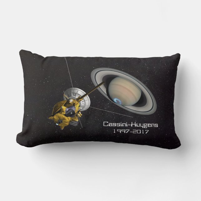 Coussin Rectangle Mission Cassini Huygens à Saturne (Recto)