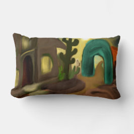 Coussin Rectangle Mission espagnole Art Abstrait Sud-Ouest