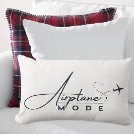 Coussin Rectangle Mode avion, Voyage, Script minimal, Aviation