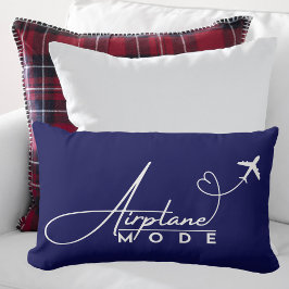 Coussin Rectangle Mode avion, Voyage, Script minimal, Aviation