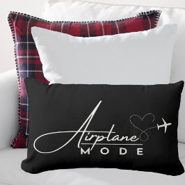 Coussin Rectangle Mode avion, Voyage, Script minimal, Aviation