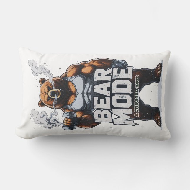 Coussin Rectangle Mode Ours Activé 2026 (Recto)