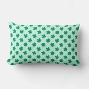 Coussin Rectangle Modèle de feuille de trèfle de la Saint-Patrick