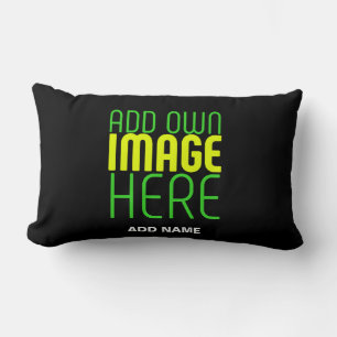 COUSSIN RECTANGLE MODÈLE DE TEXTE D'IMAGE NOIRE SIMPLE ET MODERNE