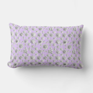Coussin Rectangle Modèle floral 3D 01.wx4.Lpink BG