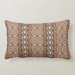 Coussin Rectangle Modèle tiré par la main africain ethnique