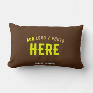 COUSSIN RECTANGLE MODERNE ET MODERNE PERSONNALISABLE BROWN VÉRIFIÉ