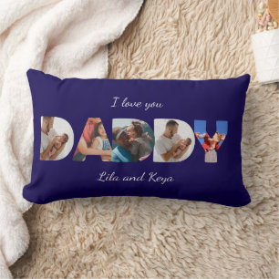 Coussin Rectangle Moderne Simple Collage de Photos Personnalisé DADD