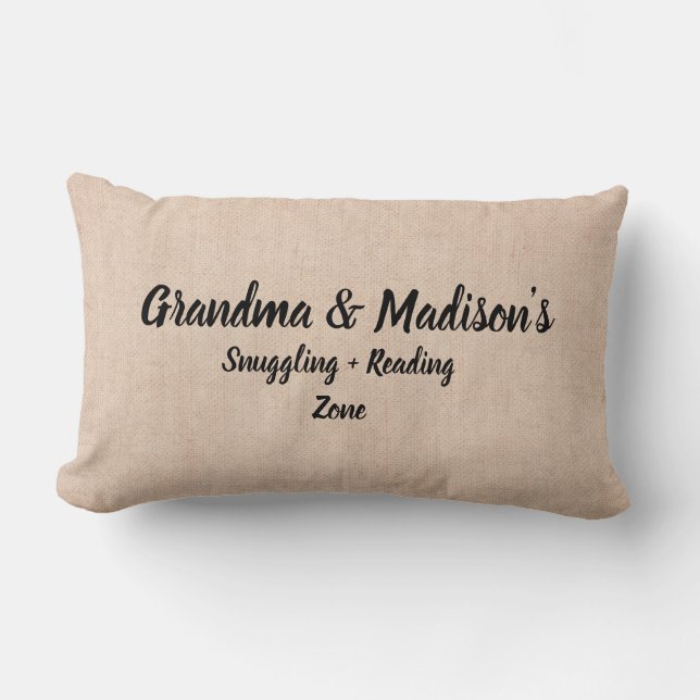 Coussin Rectangle Modifier les noms Zone de lecture de chanfrein de  (Recto)