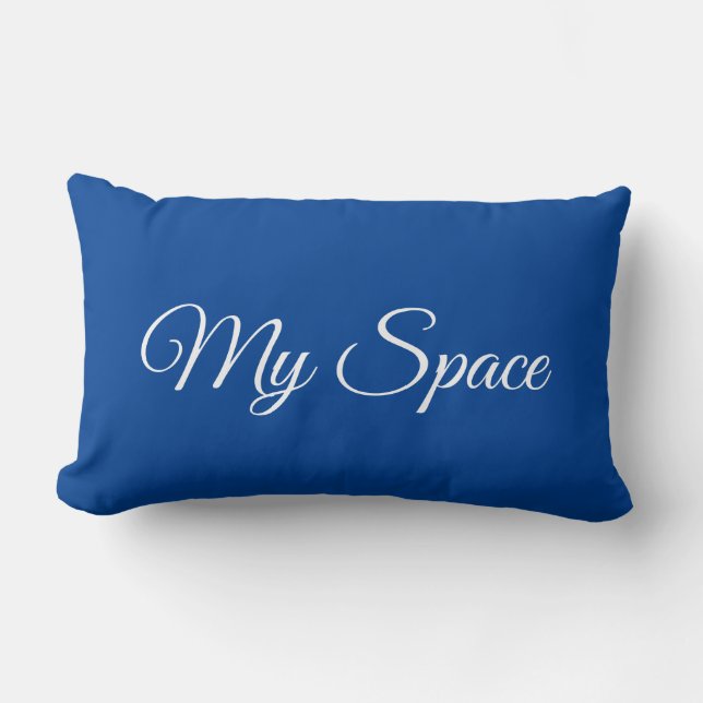 Coussin Rectangle Mon espace bleu (Recto)