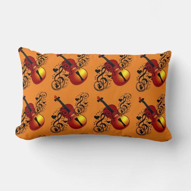 Coussin Rectangle Mon pote, Violon_ (Recto)