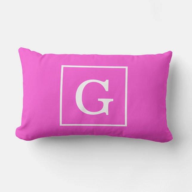 Coussin Rectangle Monogram initial (Recto)