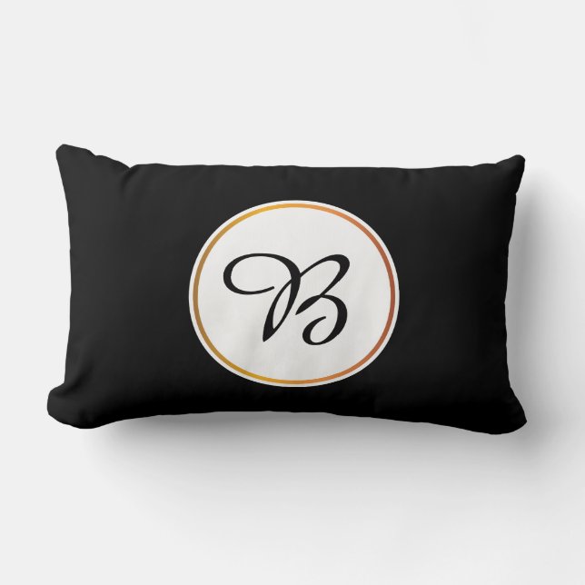 Coussin Rectangle monogramme (Recto)