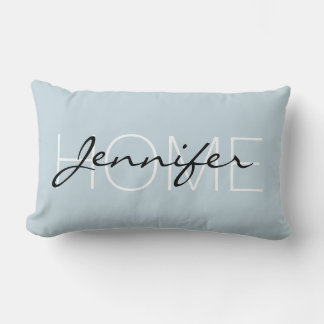 Coussin Rectangle monogramme de la maison bleu Columbia