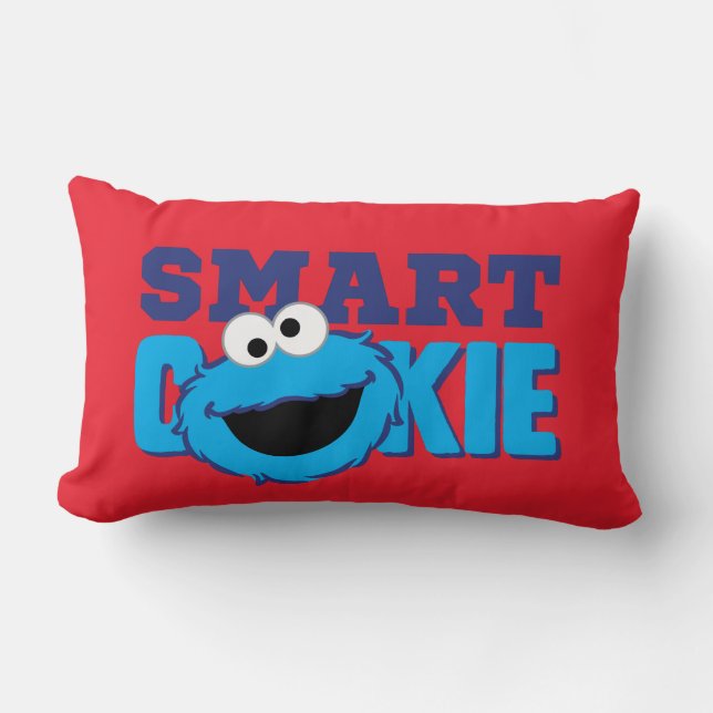 Coussin Rectangle Monstre de cookies intelligents (Recto)