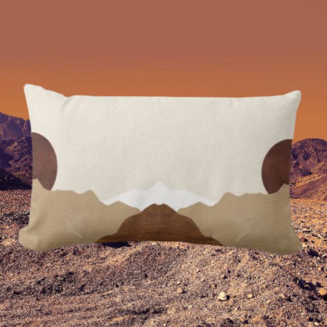 Coussin Rectangle Montagne Miroir (Créateur téléchargé)