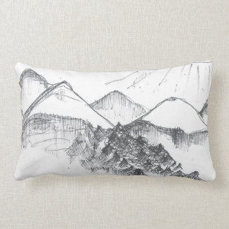 Coussin Rectangle Montagnes italiennes