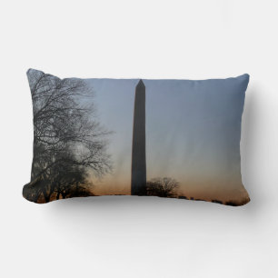 Coussin Rectangle Monument Washington au coucher du soleil à DC