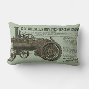 Coussin Rectangle Moteur de traction à vapeur Birdsall 1889 Tracteur