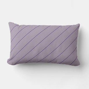Coussin Rectangle Motif à deux tons crème violet