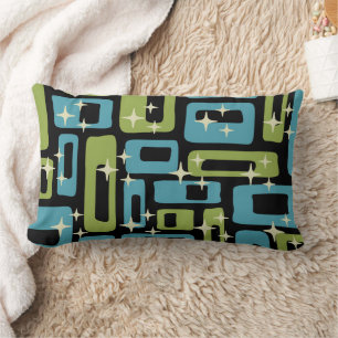 Coussin Rectangle Motif Abstrait moderne du milieu du siècle