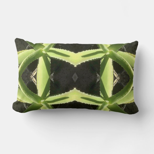 Coussin Rectangle Motif Aloe 3h (Recto)
