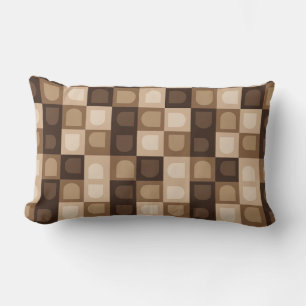Coussin Rectangle Motif aztèque géométrique d'arche boho moderne mar