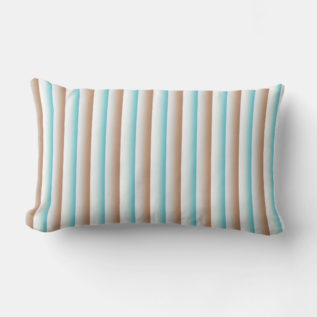 Coussin Rectangle Motif blanc orange doux (Recto)