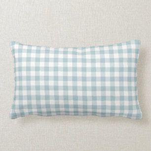 Coussin Rectangle Motif bleu et blanc En vichy