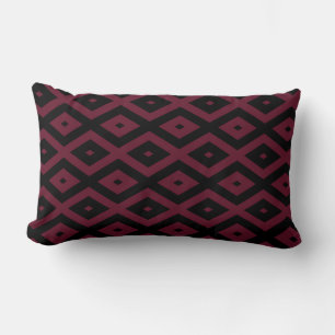 Coussin Rectangle Motif bourguignon et diamant noir