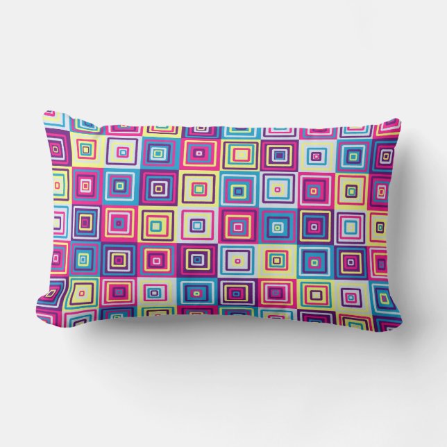 Coussin Rectangle Motif carré (Recto)
