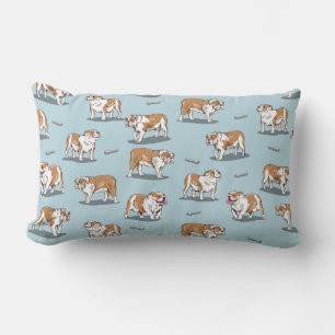 Coussin Rectangle Motif de bulldog anglais