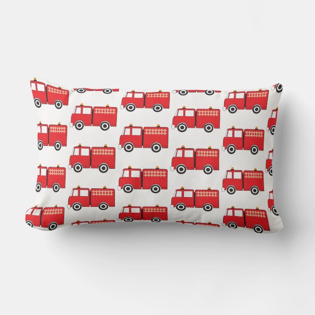Coussin Rectangle Motif de camion-feu rouge (Recto)