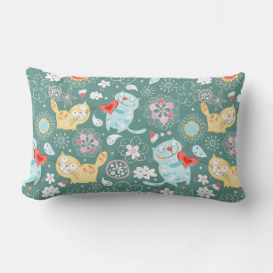 Coussin Rectangle Motif de chats mignons