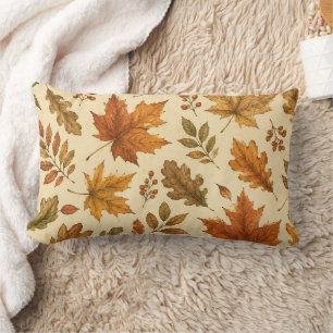 Coussin Rectangle Motif de feuilles d'automne   Feuillage d'automne 